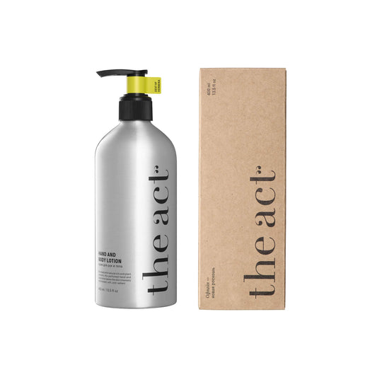The Act Verbena Hand & Body Lotion 400ml — shea butter and verbena nourishing lotion